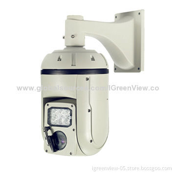 Waterproof Speed Dome Outdoor Camera, Using 120 IR Range with 6pcs 3rd Array Led